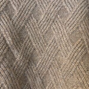 100% Superfine Merino Wool Tan Mockneck Sweater